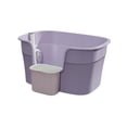 thumbnail image 2 of Cat Toilet, Semi-Enclosed Cat Litter Box, Durable, Large Pet Pan, with Open Lid,, 2 of 9