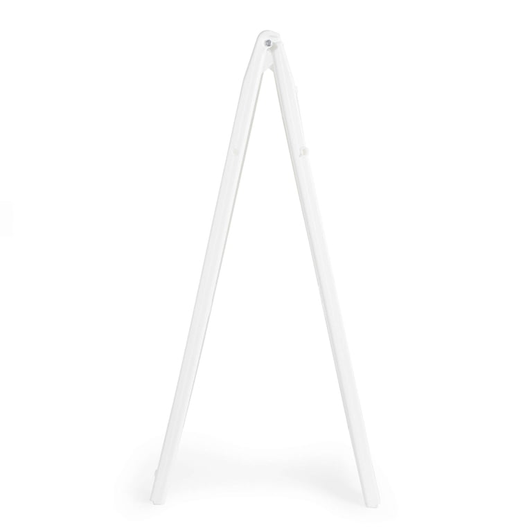 Plasticade Signicade Folding A-Frame Sidewalk Sign - Heavy Duty Plastic, 24x36in Panels, White (4 Pack) 1 thumbnail image