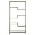 thumbnail image 6 of Evelyn&Zoe Johann 68" Tall Rectangular Bookcase, Satin Nickel, 6 of 7