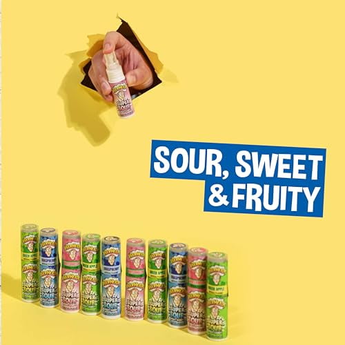 Impact Warheads Super Sour Spray Candy, Intense Sour Flavor, 0.68 oz (Pack of 24)