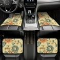 thumbnail image 6 of ZICANCN Waterproof Car Floor Mats Full Set, Floral Pattern Automotive Carpet Mats for Vehicle Trucks Suv Jeep, 4 Pieces, 6 of 6