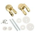 thumbnail image 2 of Gold Toilet For Seat Hinges Spare Gold Replacement with Fittings, 2 of 12