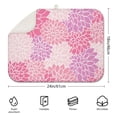 thumbnail image 2 of Soft and decorative boho dish drying mat 18x24 Inch, crafted from microfiber with bright floral patterns for a modern kitchen look, 2 of 4