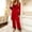*Red, variant on Women's Lace Trim 3 Piece Satin Pajama Set, Robe, Cami Top and Pants Loungewear Black,Women's Plus XL