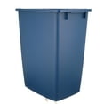 thumbnail image 3 of Rubbermaid 9 gal Plastic Kitchen Trash Can, Blue, 3 of 5