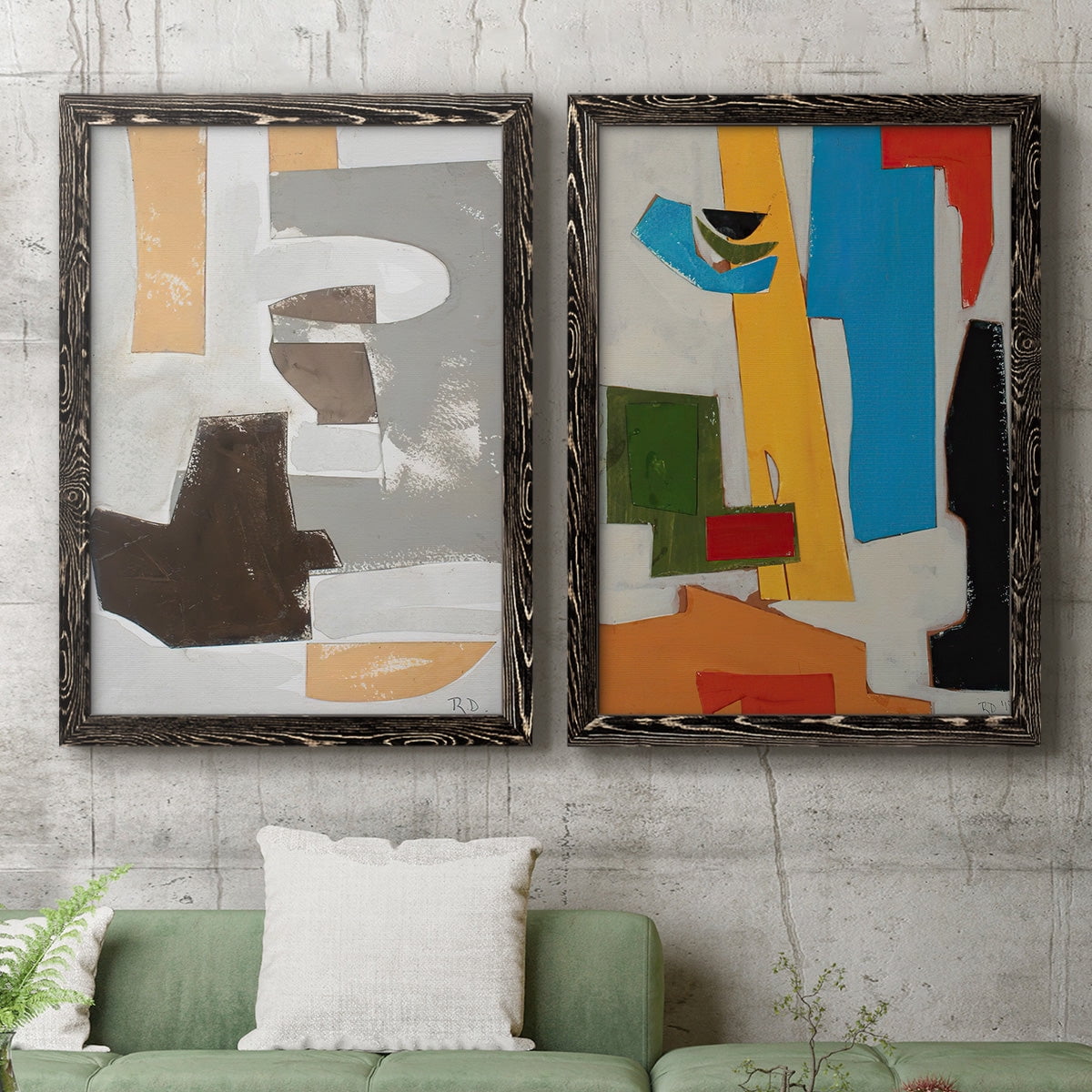 Andalusian Forms III - Premium Framed Canvas 2 Piece Set - Ready to Hang