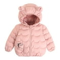 thumbnail image 3 of Loopsun Kids Winter Outwear Coats, Toddler Quilted Jackets, Toddler Boys and Girls Warm Casual Outerwear Long Sleeve Lightweight Jacket Pink, 3-4 Years, 3 of 5