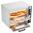 thumbnail image 1 of VEVOR Pizza Oven Electric, 18" Double-Deck Commercial Countertop Pizza Oven, 842°F Max Temp, Indoor Pizza Maker with Thermometer, 1 of 9