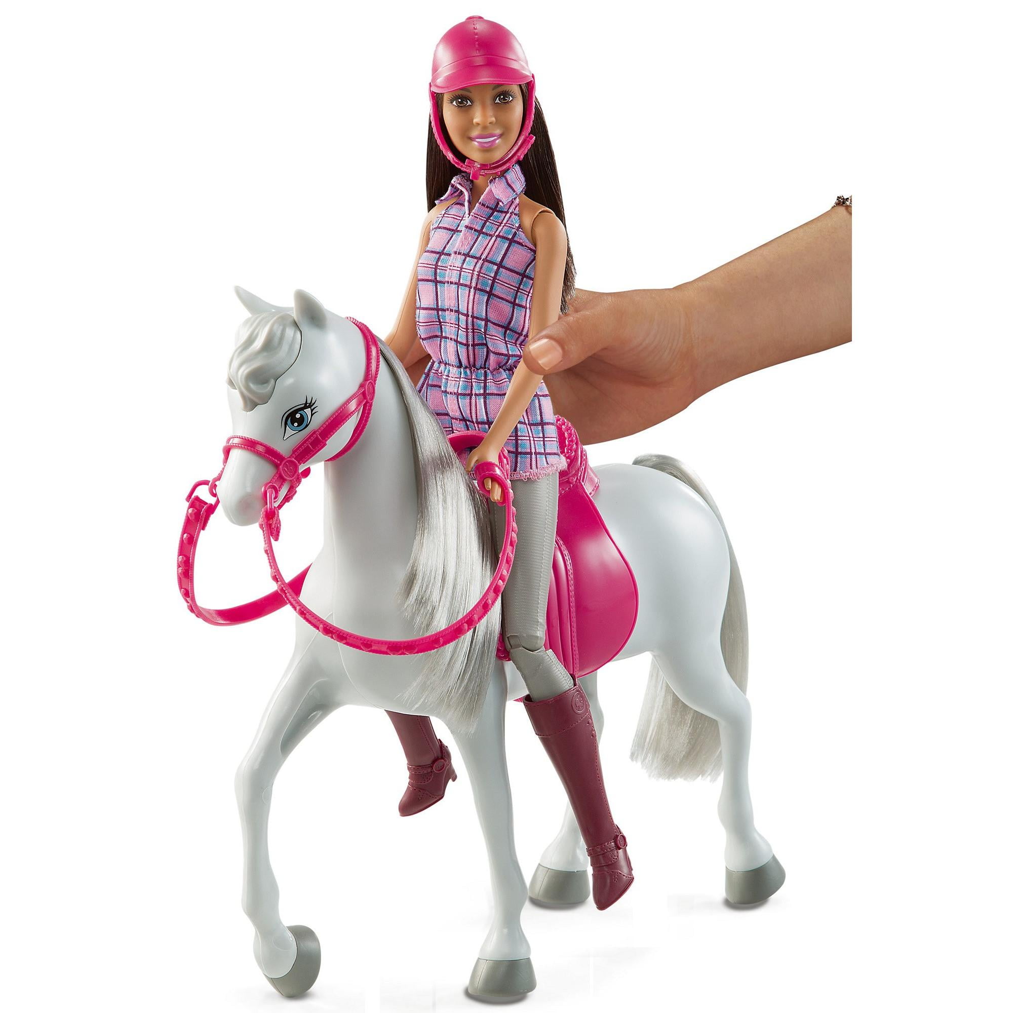 barbie saddle and ride horse walmart