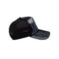 thumbnail image 3 of Womens Zebra Print Metallic Sequin Contrast Two-tone Baseball Fashion Cap, Black, 3 of 4