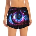 thumbnail image 4 of Lsque v Printed Women's Running Shorts with Liner Pockets,Elastic Quick Dry Workout Athletic Gym Yoga Shorts,Womens High Waist Shorts-XX-Large, 4 of 9