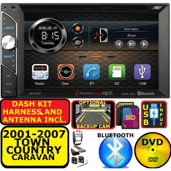 01-07 CARAVAN TOWN & COUNTRY BLUETOOTH TOUCHSCREEN CD DVD USB Car Radio Stereo