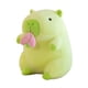 thumbnail image 5 of Peluche de capibara, suave, ideal para familias y niños. Carpincho melocotón verde, 5 of 9