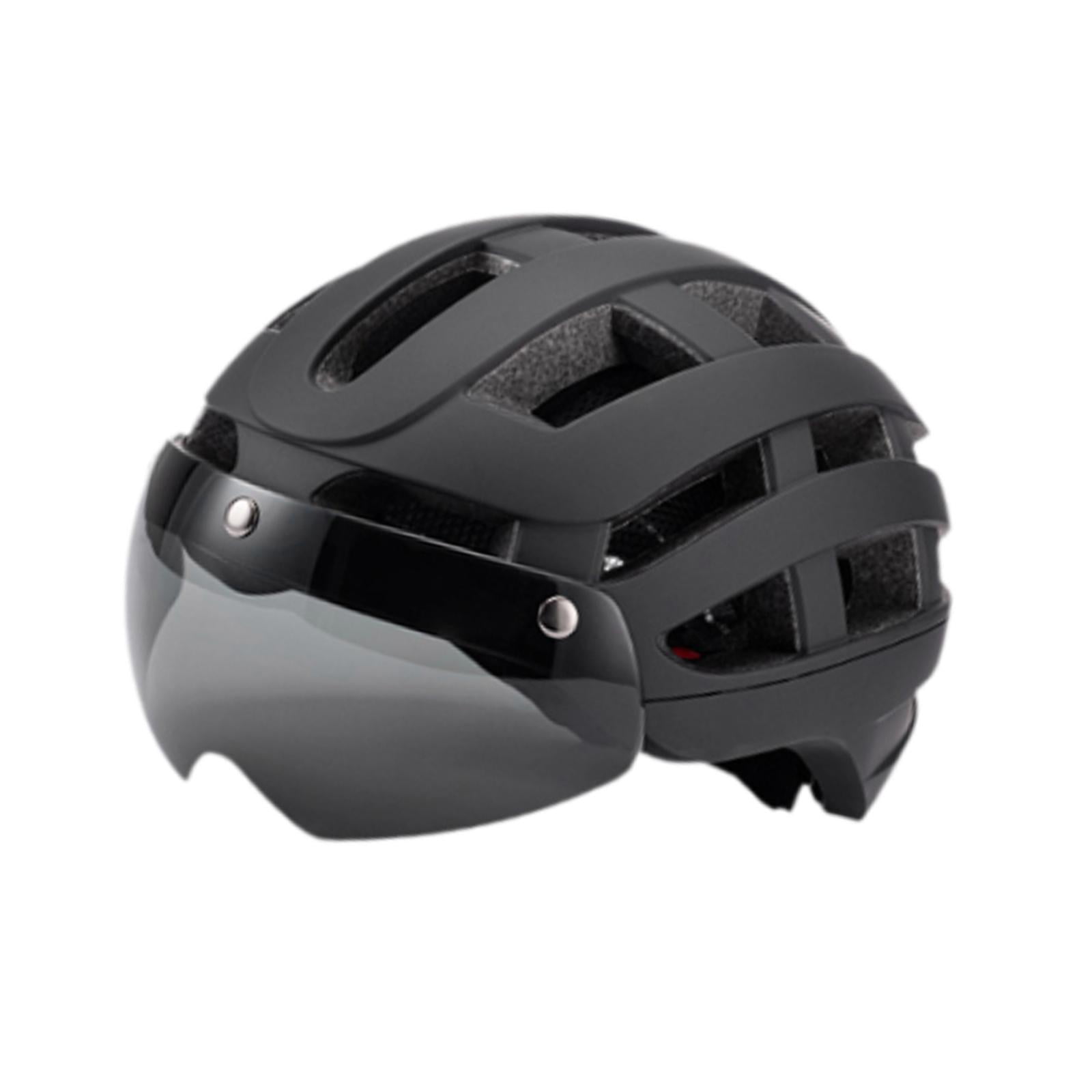 DimyFew Bike Helmet Cycling Helmet Protective Adjustable Chin Strap Sports Helmets Bike Black
