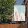 thumbnail image 3 of Happy Easter House Flag 28x40 Inch Double Sided for Outside, Large Burlap Blue Pink Bunny Ears Spring Holiday Yard Flag Outdoor Lovely Animals Rabbit Decoration, 3 of 6