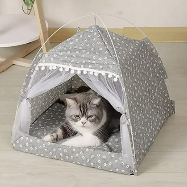 Mini Cat Tent Outdoor Playpen Pop Up Pet Cat Enclosures Portable Sunshade and Anti UV Cat Playhouse for SUV Pickup Truck Play Tents for Cats and Small Animals Outside Habitat Walmart
