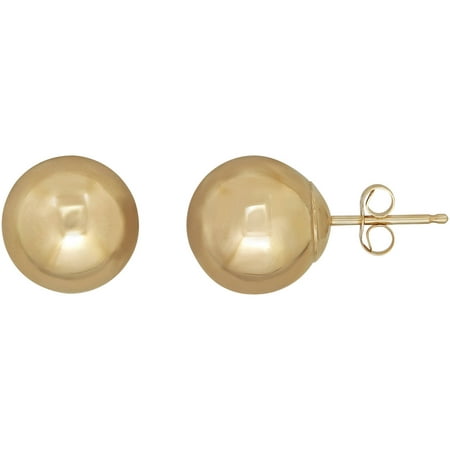 Simply Gold 10kt Yellow Gold 9mm Ball Stud Earrings