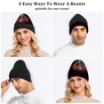 thumbnail image 7 of joogoo Cool Skeleton with Hat Beanie Hats Men Women Cuffed Skull Cap Winter Warm Knit Thick Beanies, 7 of 7