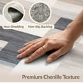 thumbnail image 6 of ODIKA 4'x6' Beige Neutral Contemporary Geometric Grid Abstract Tan Ivory Washable Area Rug None for Dorm Room, Small Living Stain Resistant Low Profile, Easy Care, 6 of 7