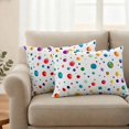 thumbnail image 2 of Colorful Polka Dot Outdoor Waterproof Pillow Covers, Rainbow Color Polka Dots Abstract Decorative Rectangle Throw Pillowcase Sofa Cushion Sham for Patio/Couch/Chair, 20"x12" 2 Pack, 2 of 8