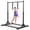 Black, variant on Primy 230LBS Gymnastics Bar for Kids, 39~61inches Adjustable Height Gymnastic Horizontal Bars, Stable Gymnastics Equipment Junior Training Bar for Home Using for Children