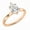 Rose Gold, variant on Collection IGI Certified 1.25 Carat Pear Shape Lab Grown White Diamond Sparkling Solitaire Engagement Ring for Women in 14K Solid White Gold, Size 5