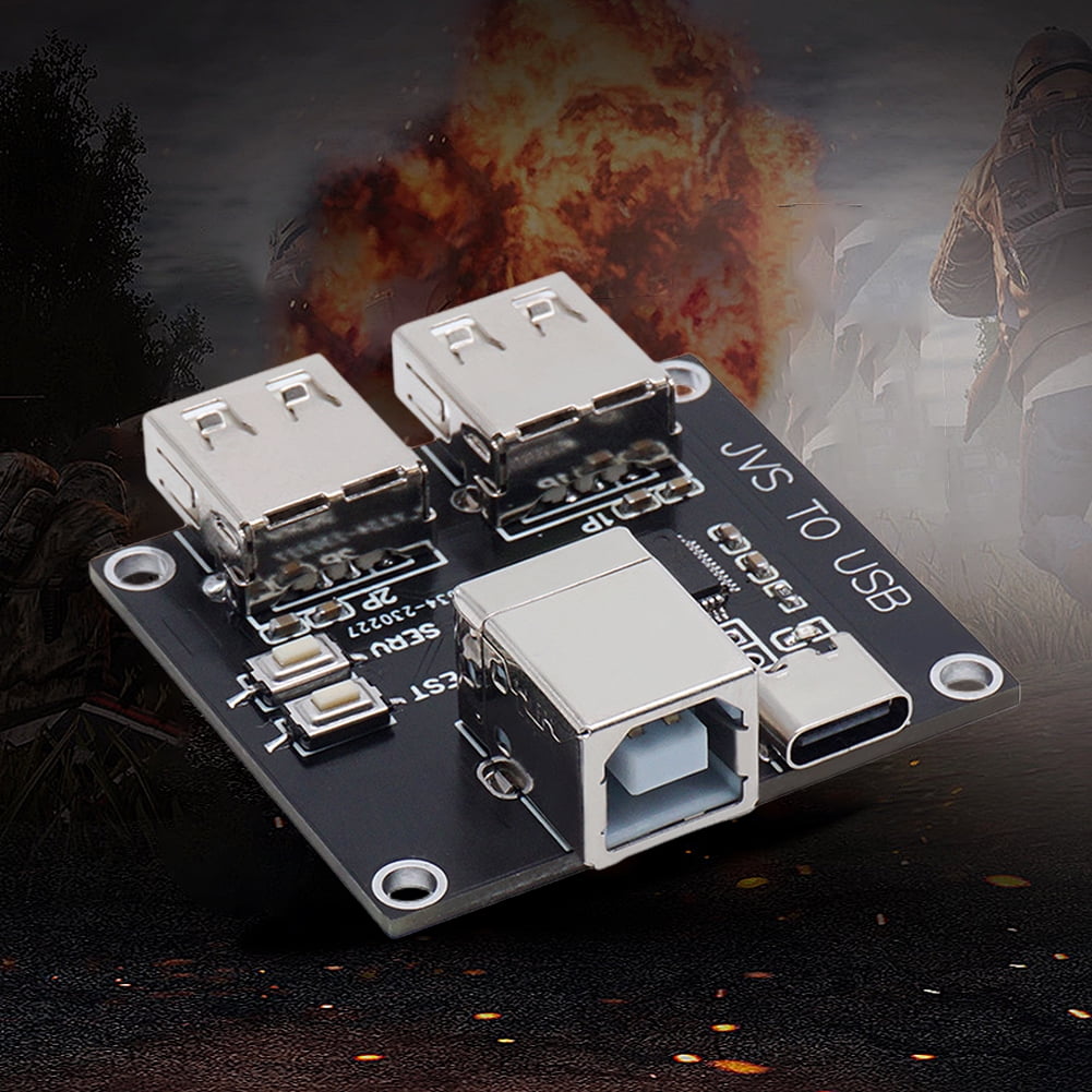 Xewsqmlo JVS To USB Gamepad Connector Dual Joystick Mode Accessories for JVS Based System