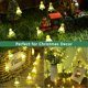 thumbnail image 3 of Cadena de luces en forma de árbol de Navidad, 20 luces LED de hadas de Navidad, luces de cadena de árboles de Navidad de color blanco cálido con pilas para decoración del hogar de la ventana del árbol de Navidad - Árbol de Navidad oso de fresa Electrónica, 3 of 5