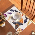 thumbnail image 3 of Iodue Placemat Halloween Placemats Set Of 4 12x18 Inch Funny Table Mat Non Slip And Washable Linen Place Mat For Home Party Decoration, 3 of 3