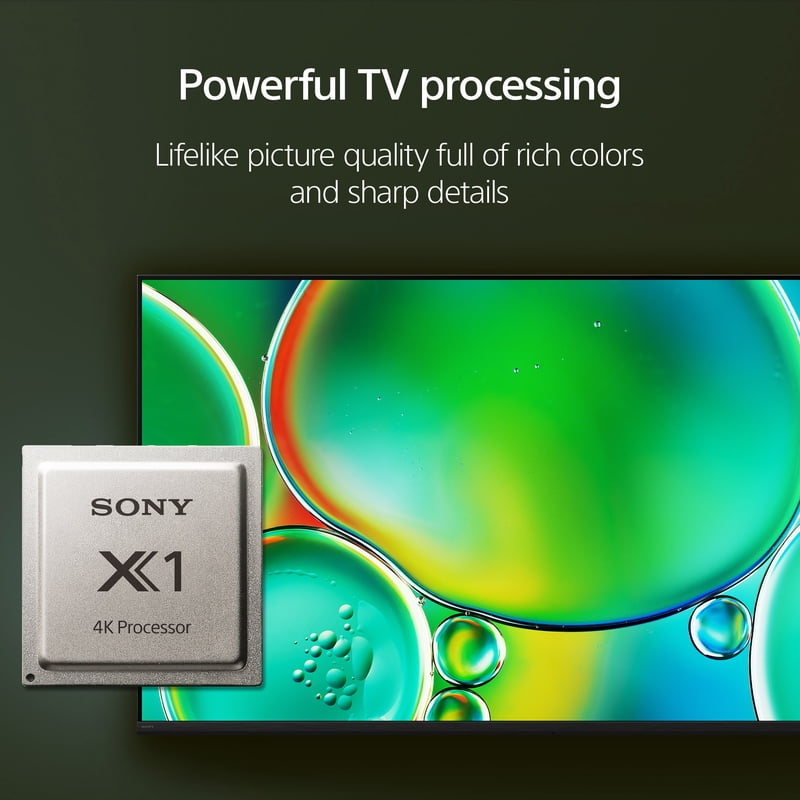 Sony 65" class BRAVIA 2 II LED 4K HDR Smart Google TV K-65S20, 2025 Model front and back view