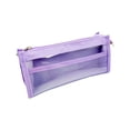 thumbnail image 2 of Pen Pouch – 5 Layer Large Capacity Pen Case, Transparent Purple Stationery Organizer for Art Supplies, 2 of 7
