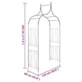 thumbnail image 2 of vidaXL Garden Arch, Arch Trellis, Metal Arch, Weather-Resistant, Dark 111.4"H x 50.8"W Green, 2 of 7