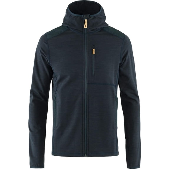 Fjallraven Keb Fleece Hoodie - Mens, Dark Navy, Large, F81878-555-L