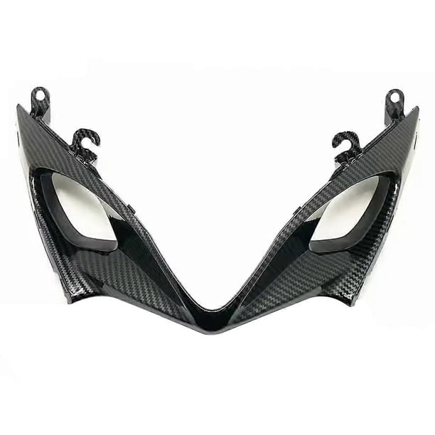 Gloss Carbon Fibre Pattern Front Fairing Cowl Nose – Fits Suzuki GSXR 600 & GSXR 750 K11 2011-2019 – Pre-Drilled ABS Plastic – UV Protected