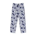thumbnail image 2 of Haiem Blue Fish1 Men's Pajama Pants Ultra Lightweight Pjs Bottoms Sleepwear Bottom Pants With Pocket Drawstring-X-Large, 2 of 7