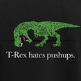 thumbnail image 3 of CafePress - T Rex Hates Pushups Women's Dark Pajamas - Women's Short Sleeve Print T-Shirt and Pants Dark Cotton Pajama Set, 3 of 7
