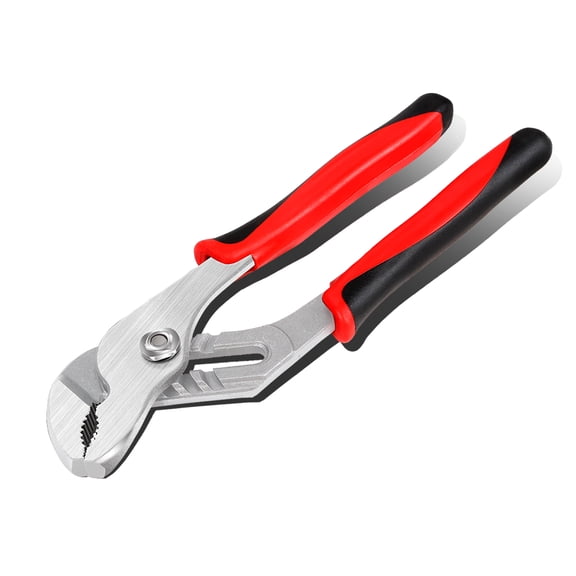 8 inch Groove Joint Plier - Hardened Jaws Plier w/ Heat-Treated Teeth, Carbon Steel, Satin Finish