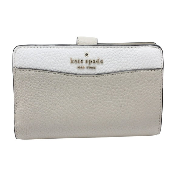 Kate Spade New York Leila Medium Compact Bifold Wallet Leather Light Sand