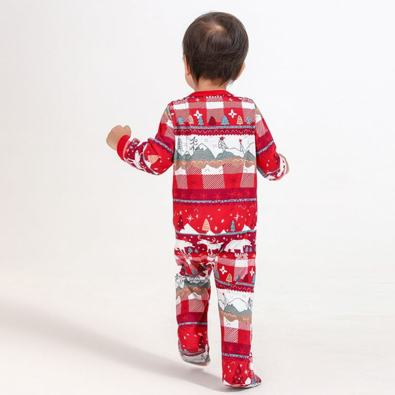 SYNPOS Family Matching Pajama Sets Cute Polar Bear Sleepwear