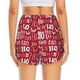 thumbnail image 4 of Fotbe Ho Funny Christmas Womens High Waist Running Shorts Athletic Workout Quick Dry Shorts for Women with Pockets Gym Yoga Summer Shorts-Small, 4 of 9