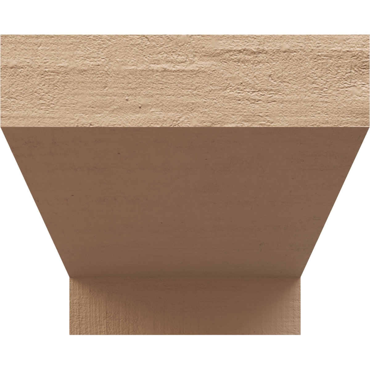11"W x 22"D x 11"H Wide Clemmons Rough Cedar Woodgrain TimberThane Corbel, Primed Tan