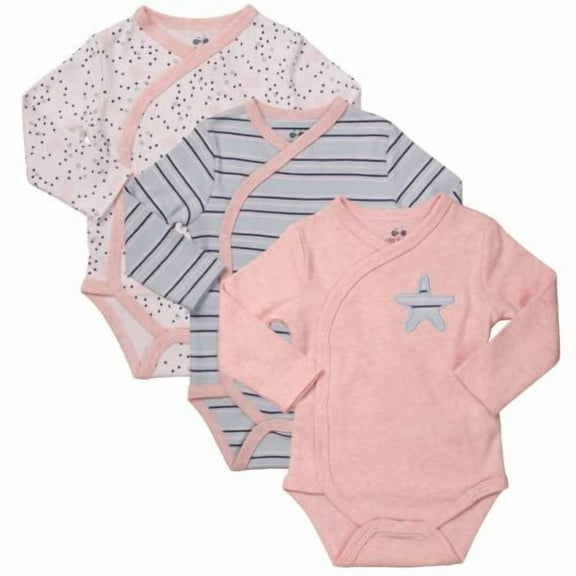 Clothes Baby Kimono Side Snap Girl Long Sleeve Bodysuit 3-6 Months