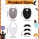 thumbnail image 2 of Bigotes falsos Syhood autoadhesivos para Halloween, 32 unidades, 2 of 6