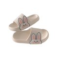 thumbnail image 3 of Preppy Slides For Women, Cartoon Rabbit Design Single Band Indoor Glowing Shoes, 3 of 4