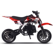 MotoTec DB-01 50cc 2-Stroke Kids Gas Dirt Bike Red