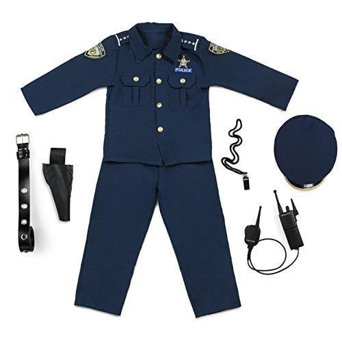 Dress Up America Award Winning Deluxe Police DressUp Costume Set Small ...