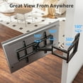 thumbnail image 6 of HOMOUNT Full Motion Long Arm TV Wall Mount for 42"-75" TVs, Corner TV Mount with 37.9" Extension Arm, TV Bracket with Articulating Swivel Tilt Single Stud, Max 600x400mm, Up to 99 lbs, 6 of 9