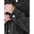 thumbnail image 5 of INSPIRE CHIC Women's Jean Jacket Button Down Pockets Oversized Denim Jacket, 5 of 6
