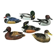 Things2Die4 5 inch Resin Mallard Duck Sculptures Home Decor Statues (Set of 6)
