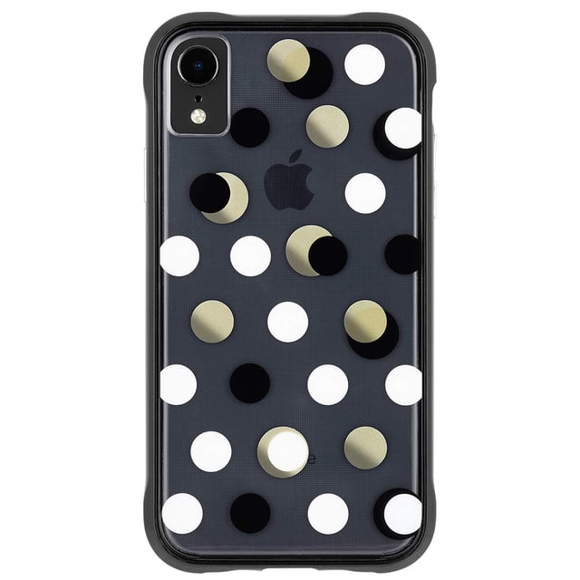 Funda Case-Mate para iPhone XR 6.1 Negra con Puntos Metálicos